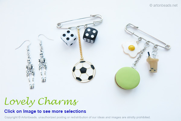 Enamel Charms and Plastic charms - Arton Beads.